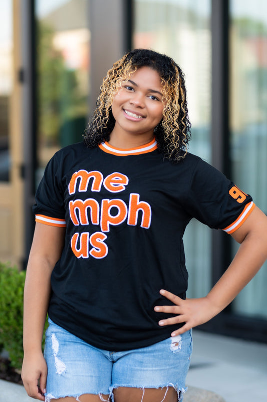 Classic MemphUS Tee | Black with Orange