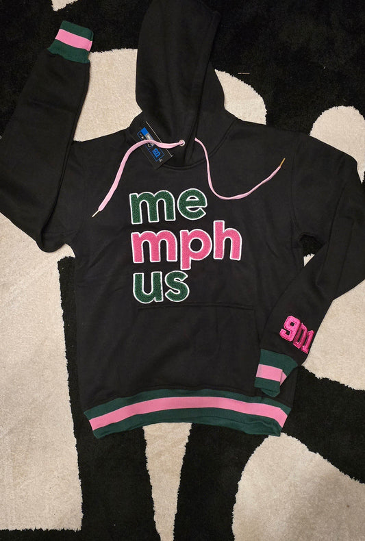 Classic MemphUS Black Pink Green Hoodie