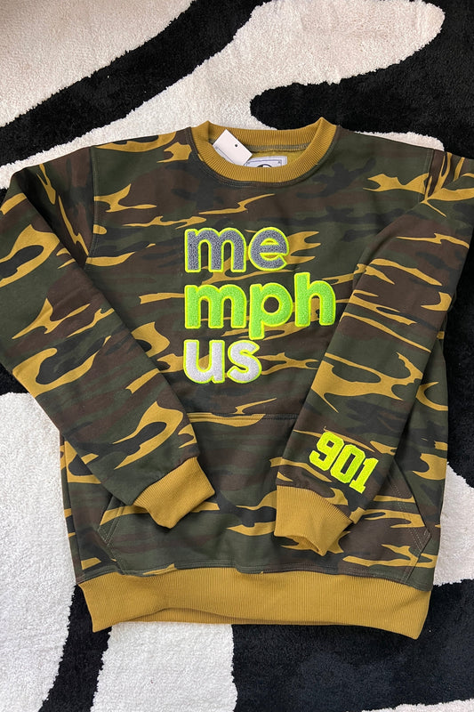 Classic MemphUS Crewneck Sweater ONLY | Camo